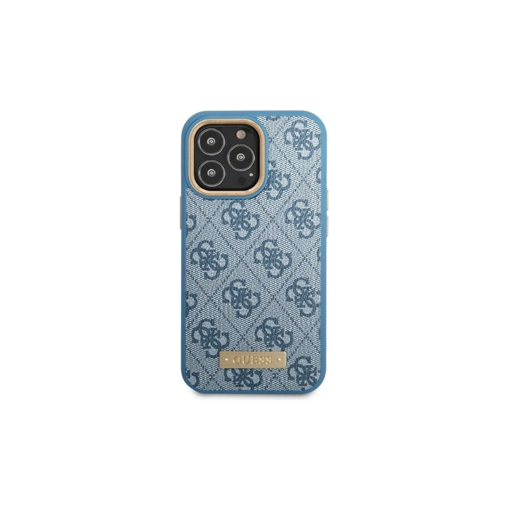 Hurtownia GSM - Etui Guess GUHMP13XU4GPRB Apple iPhone 13 Pro Max albastru/blue hard case 4G Logo Plate MagSafe - GUE2080 - {ean13} - Hurt