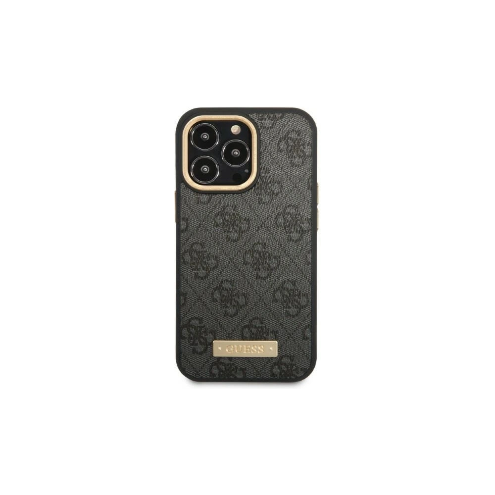 Hurtownia GSM - Etui Guess GUHMP13XU4GPRK Apple iPhone 13 Pro Max černé/black hard case 4G Logo Plate MagSafe - GUE2081 - {ean13} - Hurt