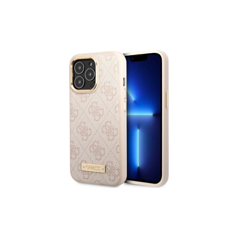 Hurtownia GSM - Etui Guess GUHMP13XU4GPRP Apple iPhone 13 Pro Max růžový/pink hard case 4G Logo Plate MagSafe - GUE2082 - {ean13} - Hurt