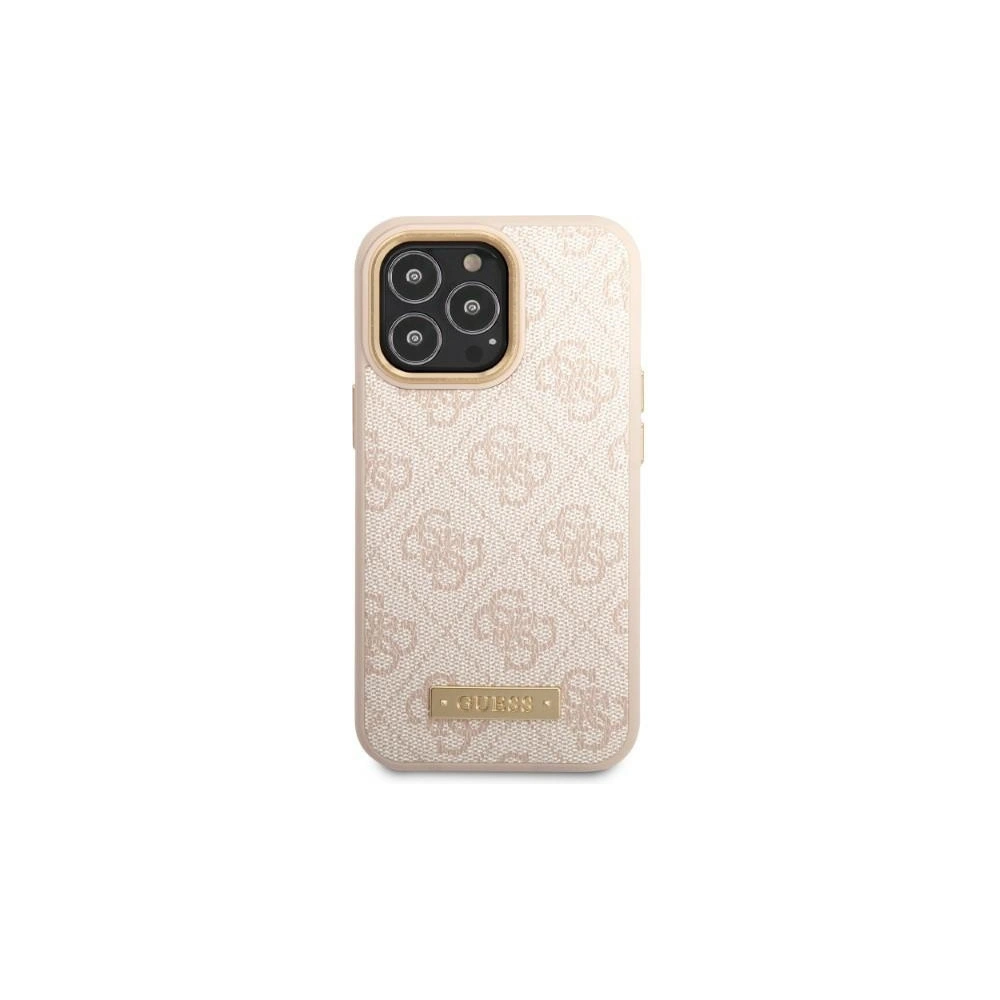 Hurtownia GSM - Etui Guess GUHMP13XU4GPRP Apple iPhone 13 Pro Max růžový/pink hard case 4G Logo Plate MagSafe - GUE2082 - {ean13} - Hurt