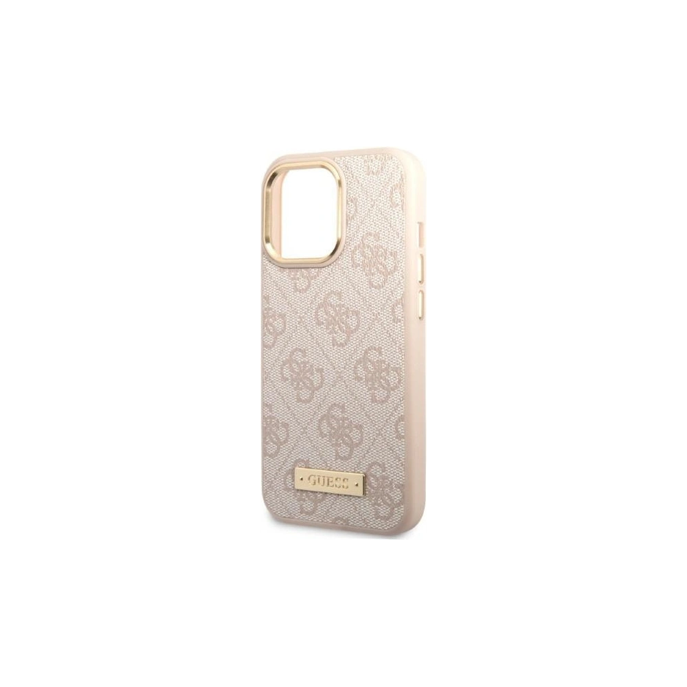Hurtownia GSM - Etui Guess GUHMP13XU4GPRP Apple iPhone 13 Pro Max růžový/pink hard case 4G Logo Plate MagSafe - GUE2082 - {ean13} - Hurt