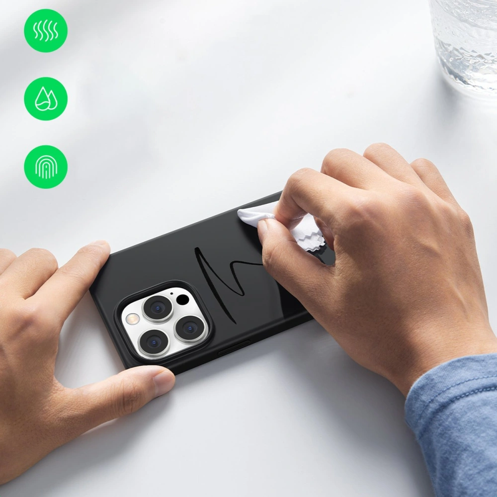 Hurtownia GSM - Etui UGREEN LP628 Silky Silicone Protective Case Apple iPhone 14 Pro Max negru - UGR1401 - {ean13} - Hurt