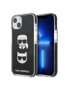 Etui Karl Lagerfeld KLHCP13STPE2TK Apple iPhone 13 mini kemény tok fekete/black Karl&Choupette Head