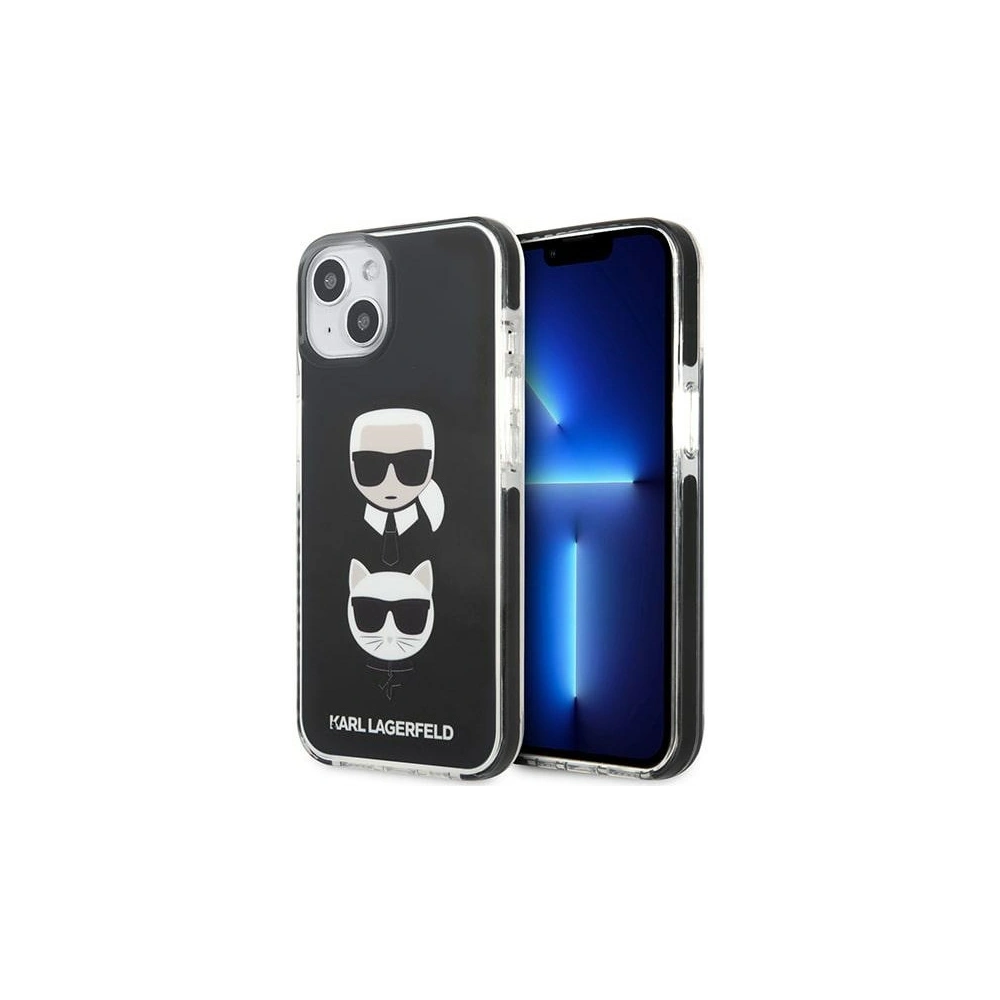 Hurtownia GSM - Etui Karl Lagerfeld KLHCP13STPE2TK Apple iPhone 13 mini kemény tok fekete/black Karl&Choupette Head - KLD1105 - {ean13} - Hurt