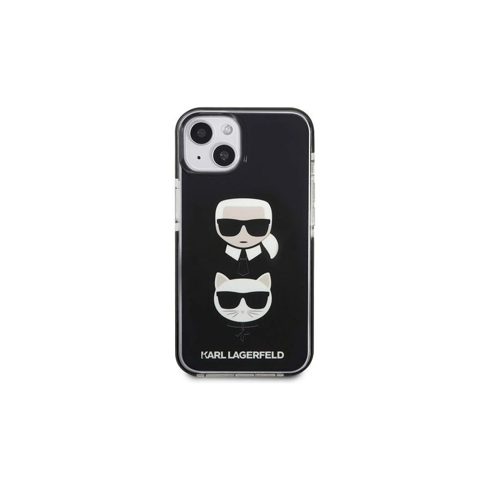 Hurtownia GSM - Etui Karl Lagerfeld KLHCP13STPE2TK Apple iPhone 13 mini kemény tok fekete/black Karl&Choupette Head - KLD1105 - {ean13} - Hurt