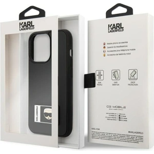 Hurtownia GSM - Case Karl Lagerfeld KLHCP13X3DKPK Apple iPhone 13 Pro Max schwarz/black hardcase Ikonik Patch - KLD1106 - {ean13} - Hurt