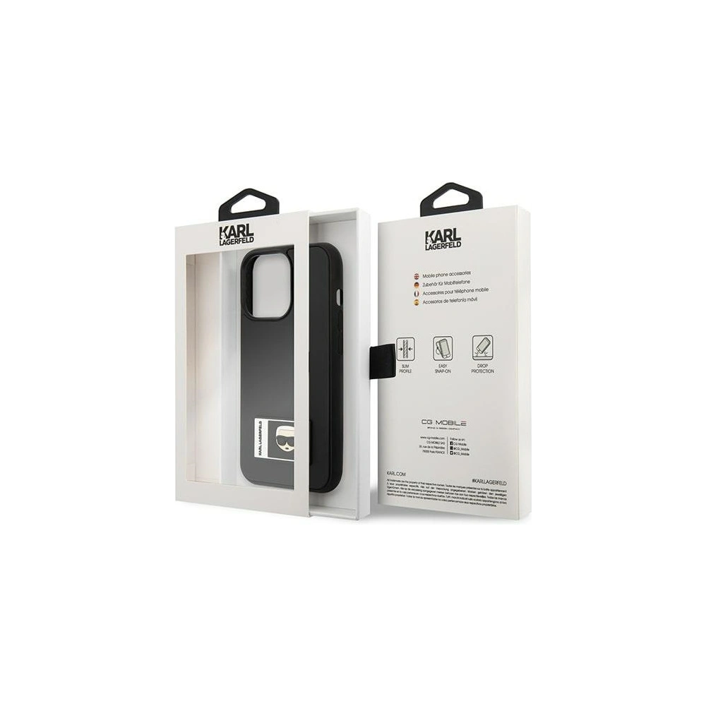 Hurtownia GSM - Etui Karl Lagerfeld KLHCP13X3DKPK Apple iPhone 13 Pro Max černý/black hardcase Ikonik Patch - KLD1106 - {ean13} - Hurt
