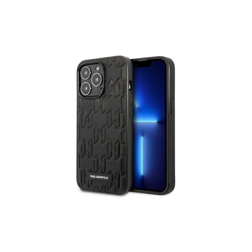 Hurtownia GSM - Etui Karl Lagerfeld KLHCP13XMNMP1K Apple iPhone 13 Pro Max kemény tok fekete/black Monogram Plaque - KLD1107 - {ean13} - Hurt
