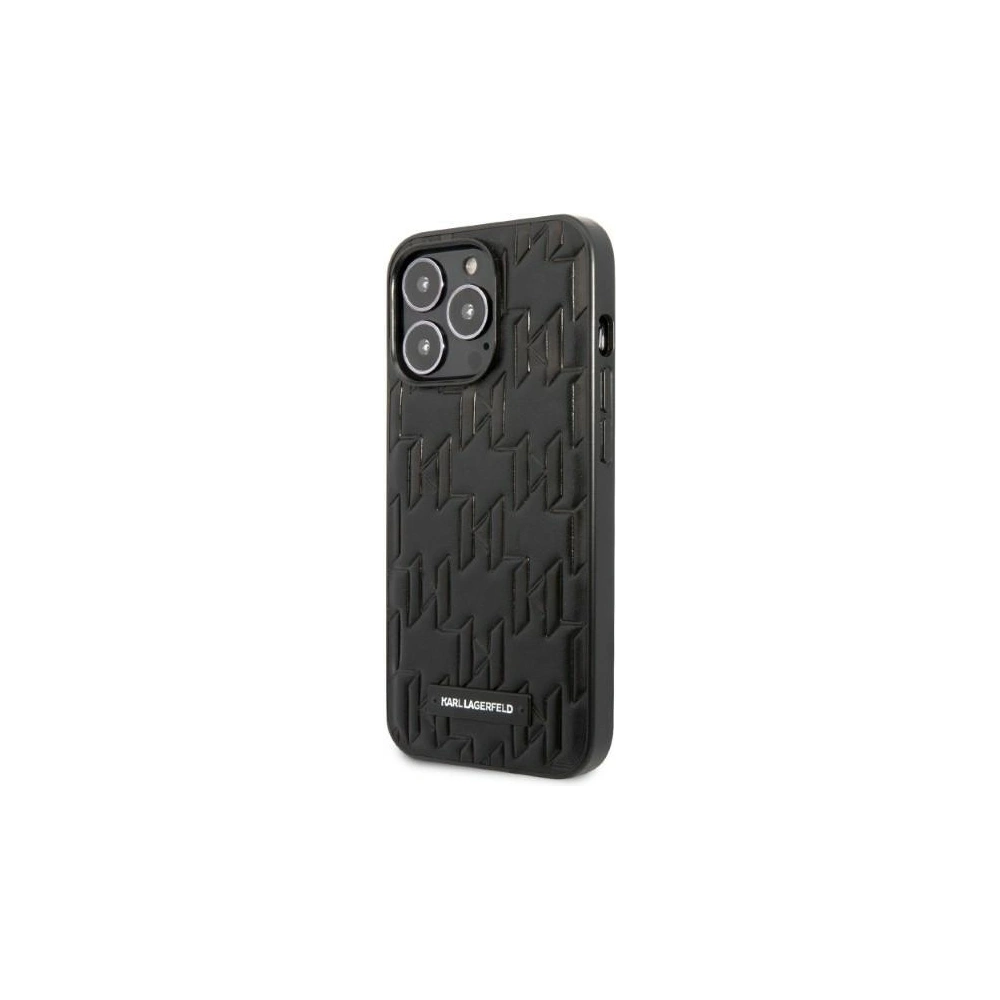 Hurtownia GSM - Etui Karl Lagerfeld KLHCP13XMNMP1K Apple iPhone 13 Pro Max kemény tok fekete/black Monogram Plaque - KLD1107 - {ean13} - Hurt