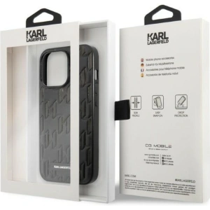 Hurtownia GSM - Etui Karl Lagerfeld KLHCP13XMNMP1K Apple iPhone 13 Pro Max hardcase negru/black Monogram Plaque - KLD1107 - {ean13} - Hurt