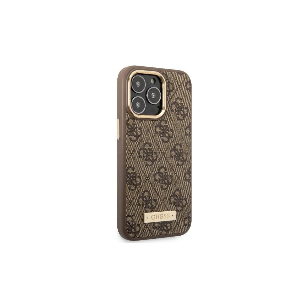 Hurtownia GSM - Etui Guess GUHMP13XU4GPRW Apple iPhone 13 Pro Max maro/brown hard case 4G Logo Plate MagSafe - GUE2083 - {ean13} - Hurt