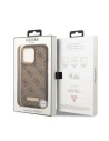 Hurtownia GSM - Etui Guess GUHMP13XU4GPRW Apple iPhone 13 Pro Max maro/brown hard case 4G Logo Plate MagSafe - GUE2083 - {ean13} - Hurt