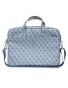 Torba Guess GUCB15P4TB 16 hüvelyk kék Saffiano 4G Hot Stamp Triangle Logo
