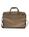 Torba Guess GUCB15P4TW 16 palců hnědá/brown Saffiano 4G Hot Stamp Triangle Logo