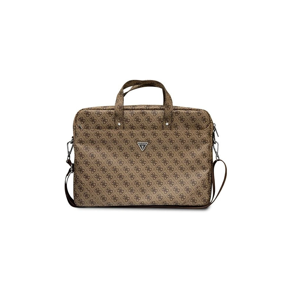 Hurtownia GSM - Torba Guess GUCB15P4TW 16 palců hnědá/brown Saffiano 4G Hot Stamp Triangle Logo - GUE2087 - {ean13} - Hurt