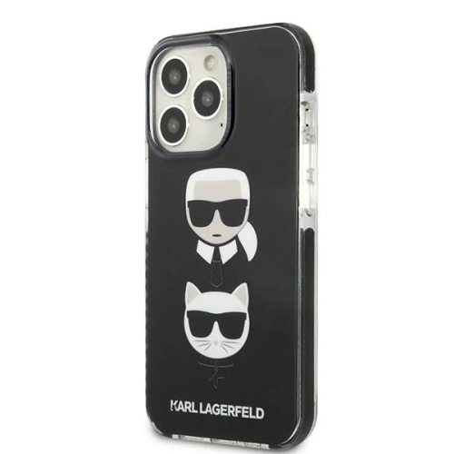 Etui Karl Lagerfeld KLHCP13XTPE2TK Apple iPhone 13 Pro Max hardcase czarny/black Karl&Choupette Head