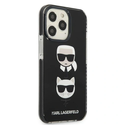 Etui Karl Lagerfeld KLHCP13XTPE2TK Apple iPhone 13 Pro Max hardcase czarny/black Karl&Choupette Head