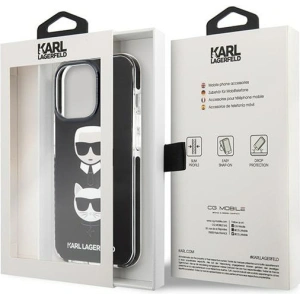 Hurtownia GSM - Etui Karl Lagerfeld KLHCP13XTPE2TK Apple iPhone 13 Pro Max hardcase negru/black Karl&Choupette Head - KLD1109 - {ean13} - Hurt