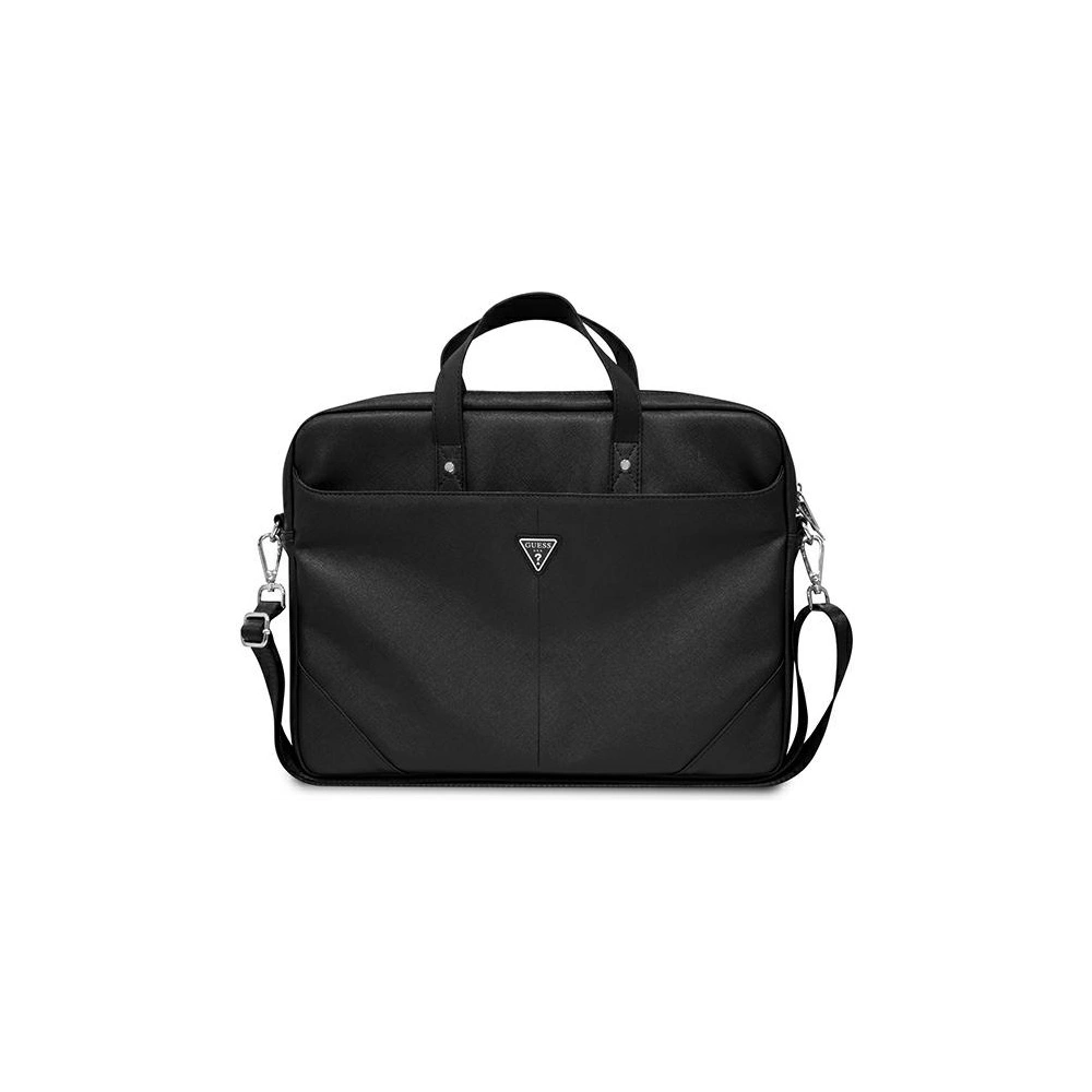 Hurtownia GSM - Tasche Guess GUCB15PSATLK 16 Zoll schwarz/black Saffiano Hot Stamp Triangle Logo - GUE2090 - {ean13} - Hurt