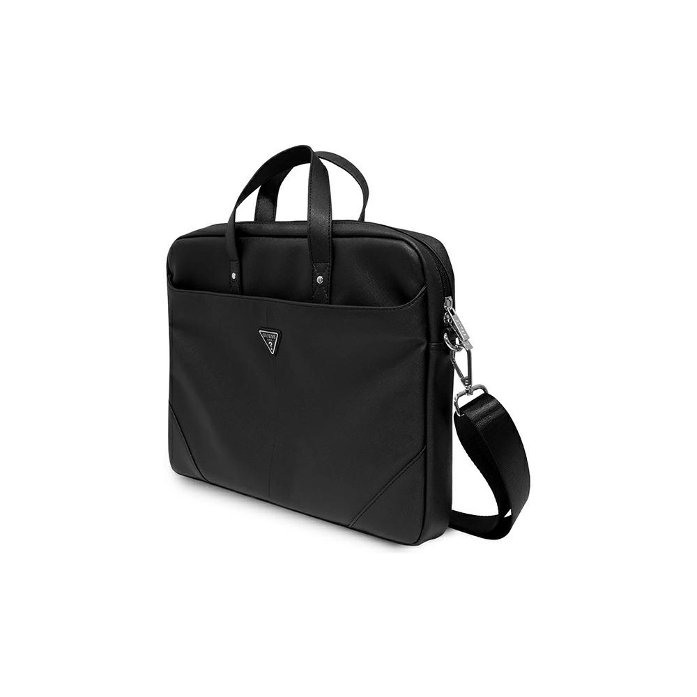 Hurtownia GSM - Torba Guess GUCB15PSATLK 16 palců černá/black Saffiano Hot Stamp Triangle Logo - GUE2090 - {ean13} - Hurt