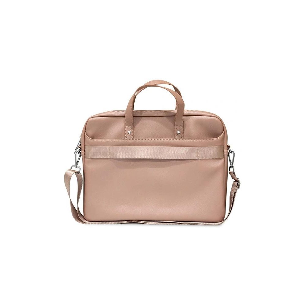 Hurtownia GSM - Torba Guess GUCB15PSATLP 16 palců růžová/pink Saffiano Hot Stamp Triangle Logo - GUE2091 - {ean13} - Hurt