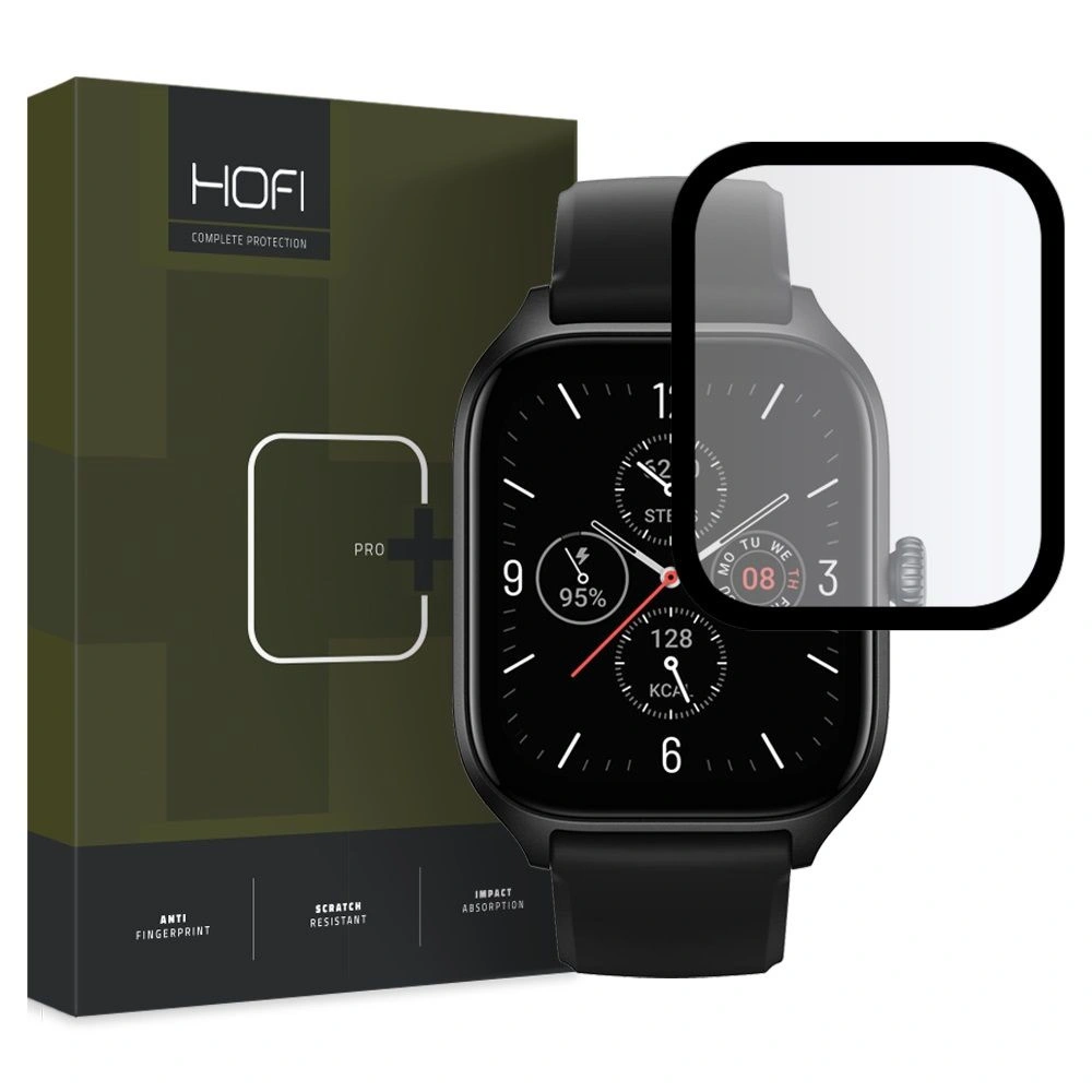 Hurtownia GSM - Hybirdní sklo Hofi Hybrid Pro+ Amazfit GTS 4 Black - HOFI287 - {ean13} - Hurt