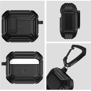Hurtownia GSM - Etui Tech-Protect X-carbo Apple AirPods Pro 2/1 Fekete - THP1418 - {ean13} - Hurt