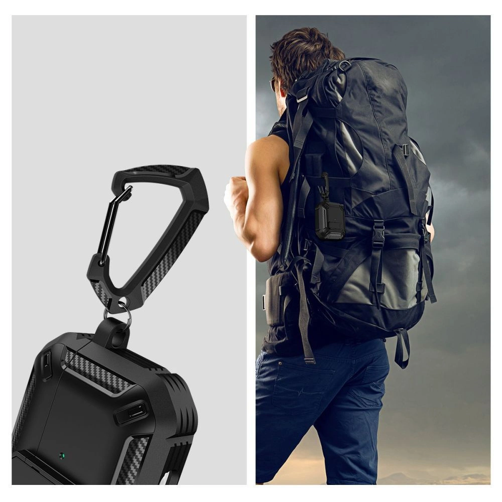 Hurtownia GSM - Etui Tech-Protect X-carbo Apple AirPods Pro 2/1 Fekete - THP1418 - {ean13} - Hurt