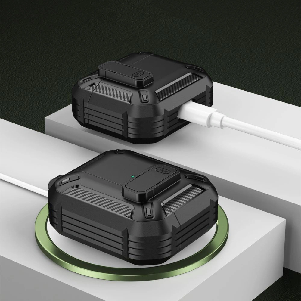 Hurtownia GSM - Etui Tech-Protect X-carbo Apple AirPods Pro 2/1 Negru - THP1418 - {ean13} - Hurt