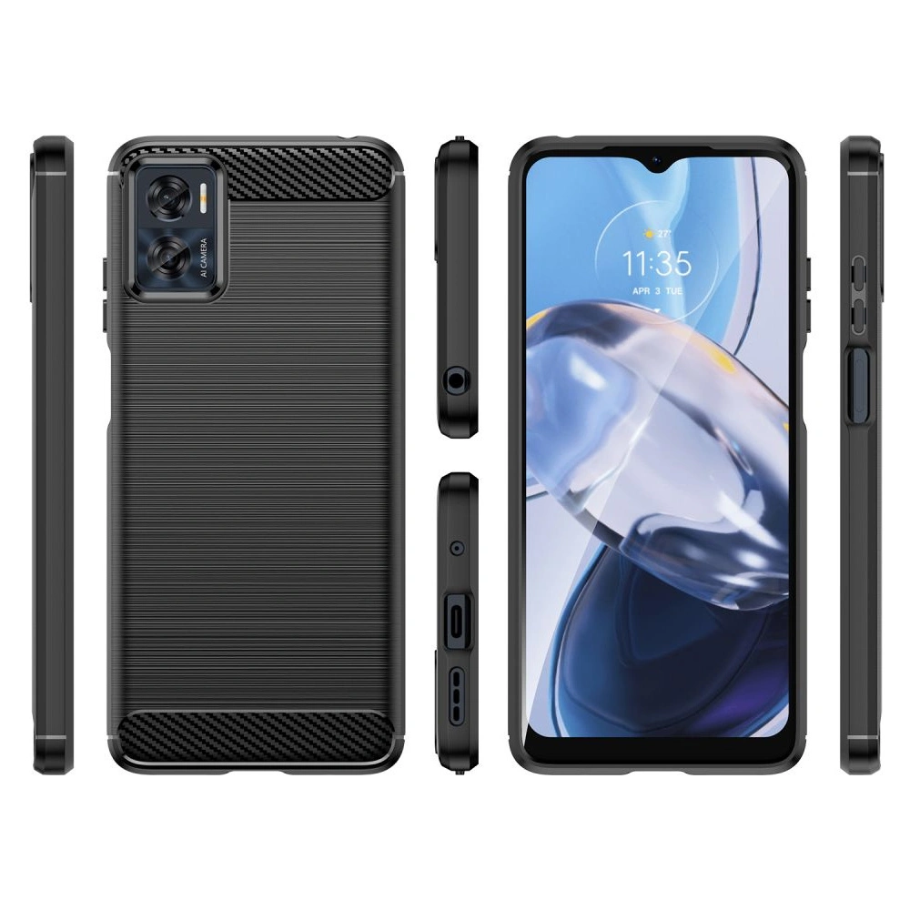 Hurtownia GSM - Etui Tech-Protect TPUCarbon Motorola Moto E22/E22i Negru - THP1423 - {ean13} - Hurt