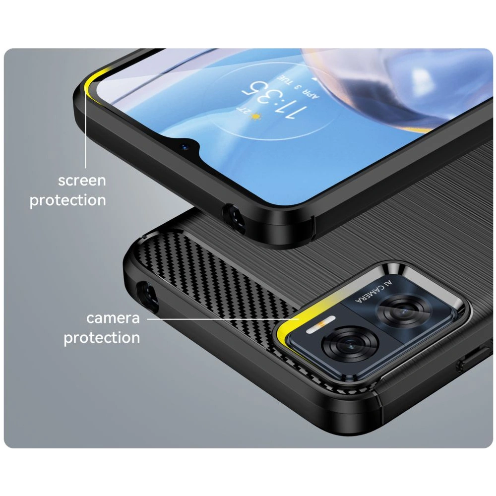 Hurtownia GSM - Etui Tech-Protect TPUCarbon Motorola Moto E22/E22i Negru - THP1423 - {ean13} - Hurt