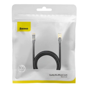 Hurtownia GSM - Hálózati kábel Baseus Ethernet RJ45, 10Gbps, 3m (fekete) - BSU3578 - {ean13} - Hurt