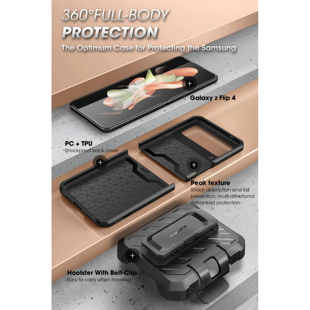 Hurtownia GSM - Etui Supcase Unicorn Beetle Pro Samsung Galaxy Z Flip 4 Guldan - SPC305 - {ean13} - Hurt