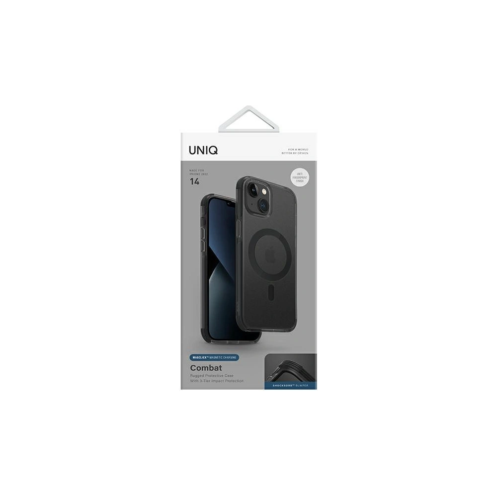 Hurtownia GSM - Etui UNIQ Combat Apple iPhone 14 Magclick Charging czarny/charcoal - UNIQ658 - {ean13} - Hurt