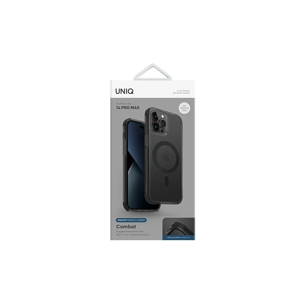 Wholesale UNIQ Combat Apple iPhone 14 Pro Max Magclick Charging concrete charcoal - UNIQ668 - {ean13} - Hurt