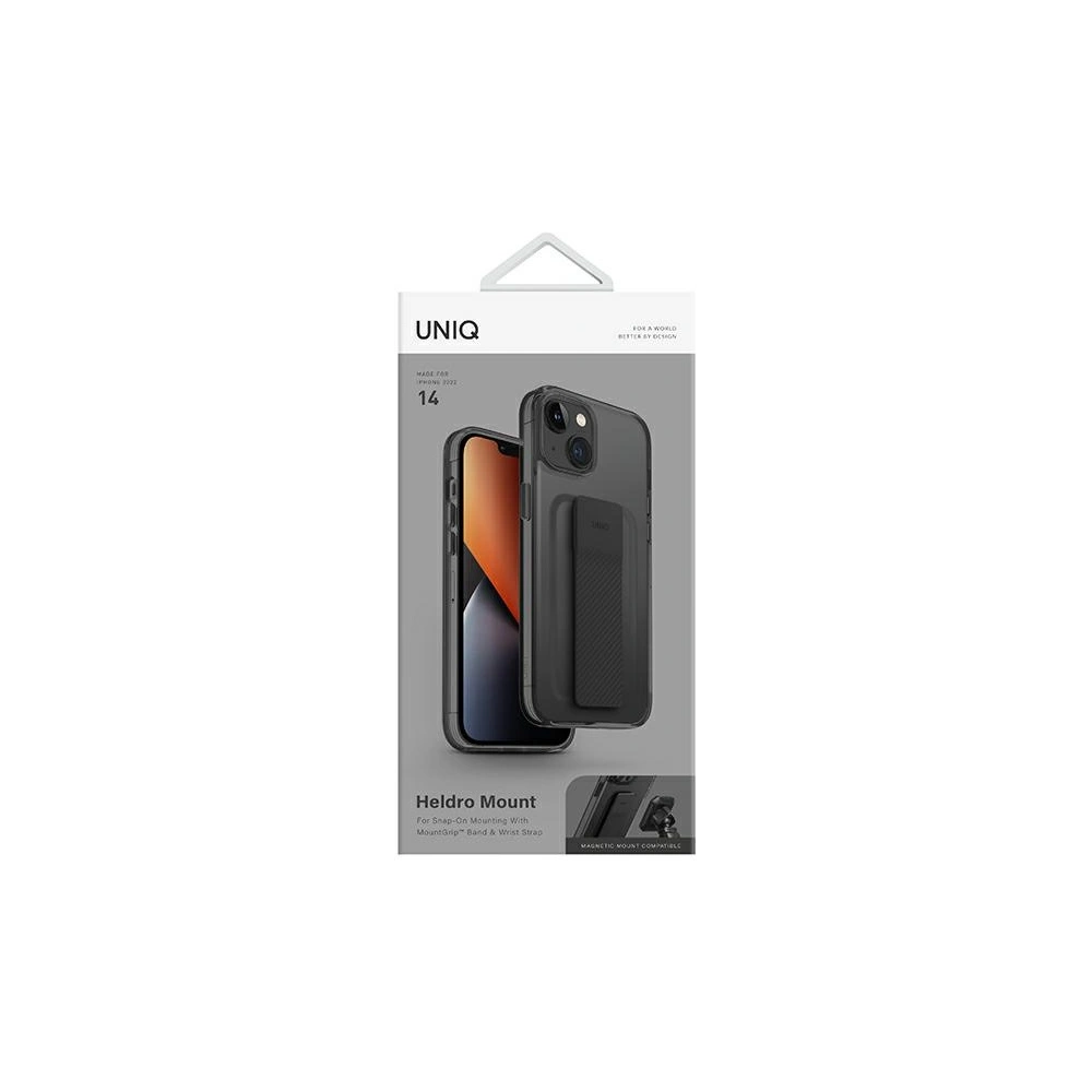 Hurtownia GSM - Etui UNIQ Heldro Mount Apple iPhone 14 czarny/vapour smoke - UNIQ670 - {ean13} - Hurt