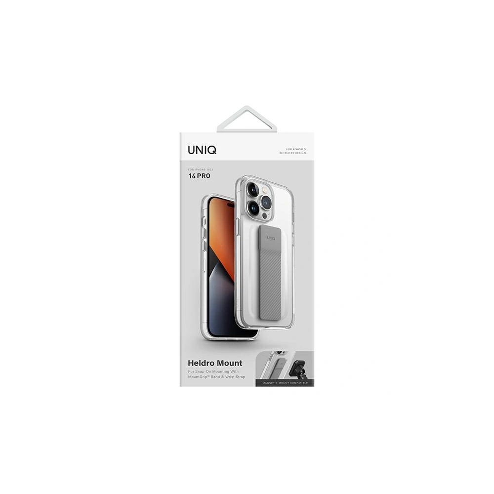 Hurtownia GSM - Etui UNIQ Heldro Mount Apple iPhone 14 Pro transparent/lucios clar - UNIQ676 - {ean13} - Hurt