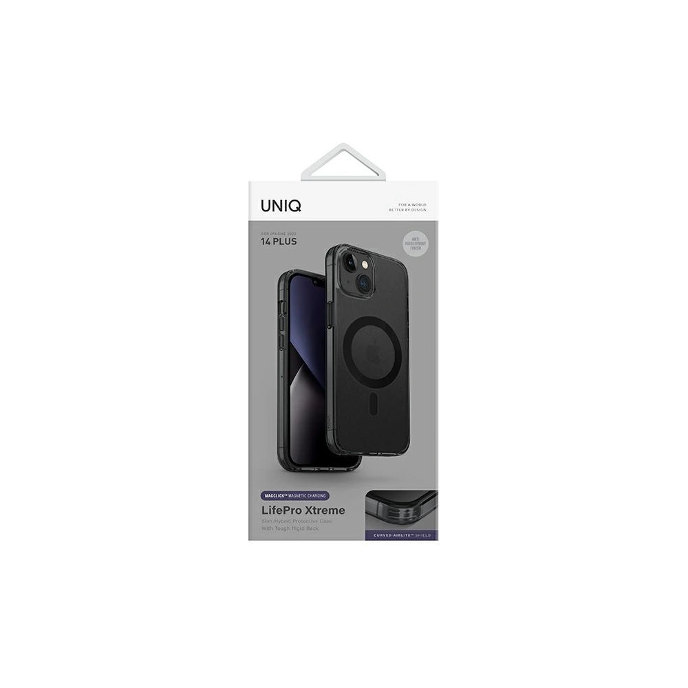 Hurtownia GSM - Etui UNIQ LifePro Xtreme Apple iPhone 14 Plus / 15 Plus Magclick Charging černý/frost smoke - UNIQ681 - {ean13} - Hurt