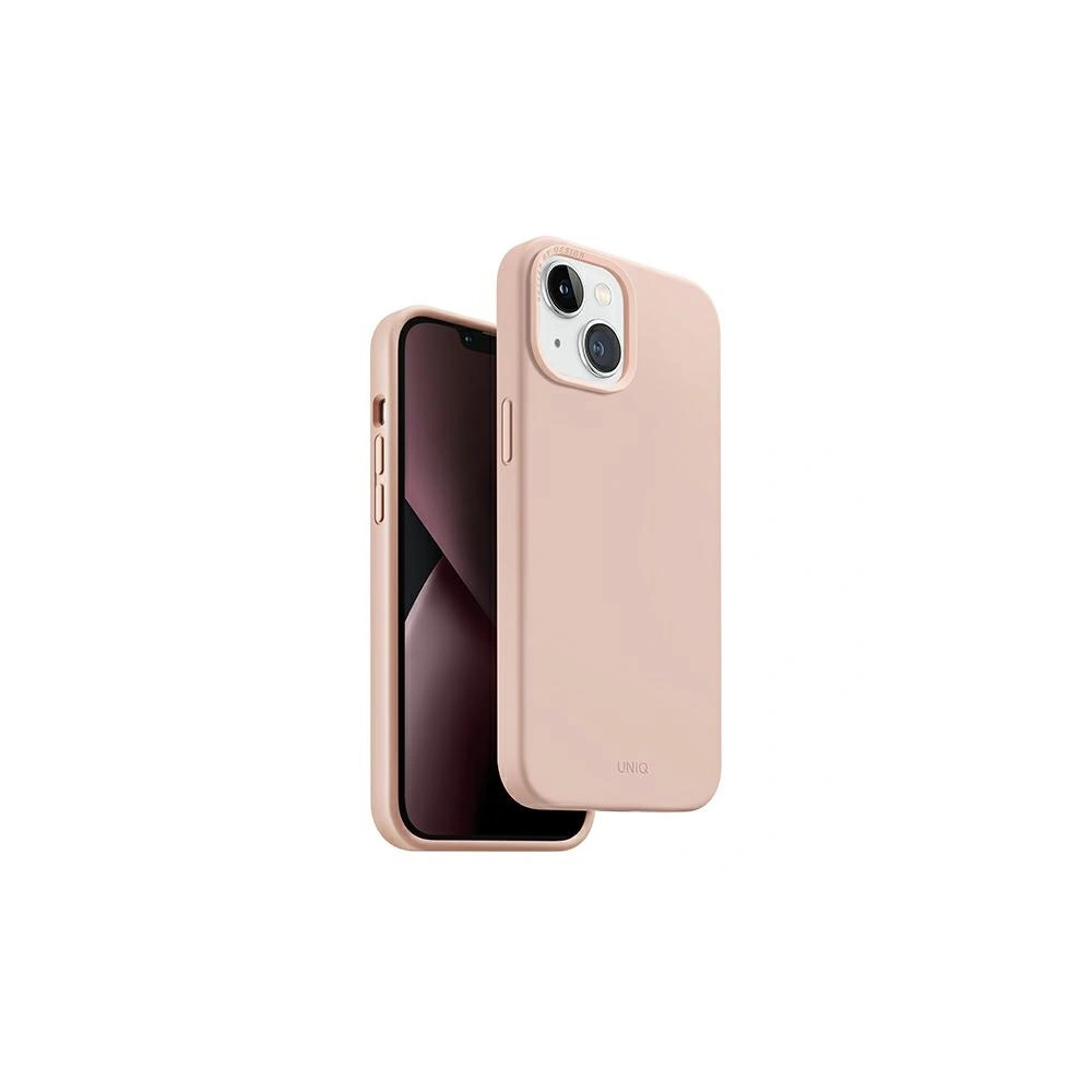 Hurtownia GSM - Etui UNIQ Lino Hue Apple iPhone 14 Plus / 15 Plus Magclick Charging rozie/blush pink - UNIQ692 - {ean13} - Hurt