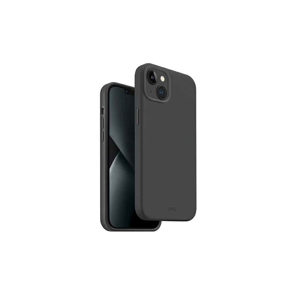 Hurtownia GSM - Etui UNIQ Lino Hue Apple iPhone 14 Plus / 15 Plus Magclick Charging gri/charcoal grey - UNIQ693 - {ean13} - Hurt