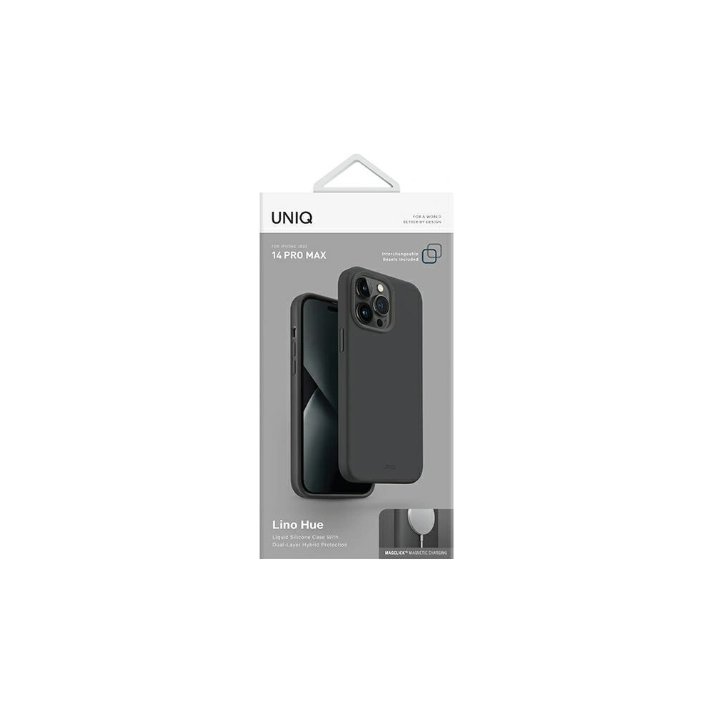 Wholesale UNIQ Lino Hue Apple iPhone 14 Pro Max Magclick Charging charcoal grey - UNIQ697 - {ean13} - Hurt