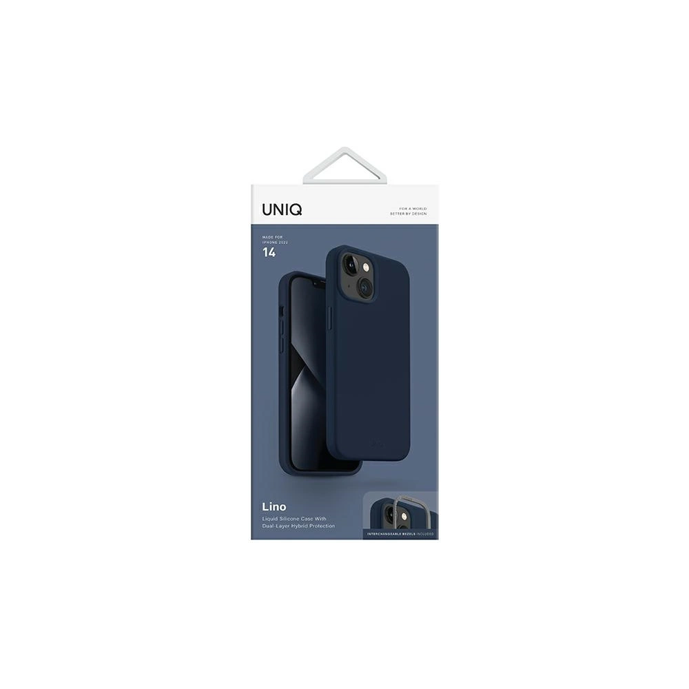 Hurtownia GSM - Etui UNIQ Lino Apple iPhone 14 modrý/marine blue - UNIQ700 - {ean13} - Hurt