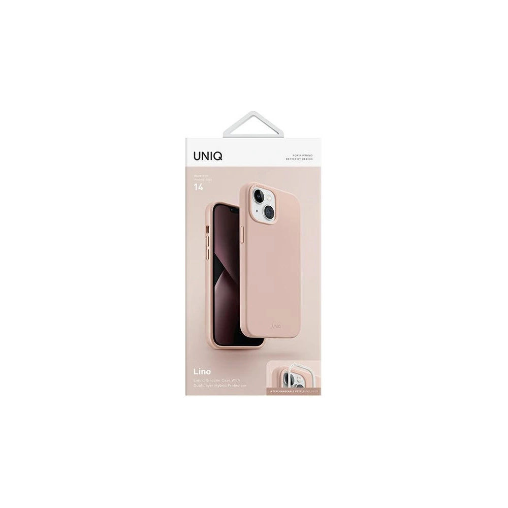 Hurtownia GSM - Case UNIQ Lino für Apple iPhone 14 rosa/blush pink - UNIQ701 - {ean13} - Hurt