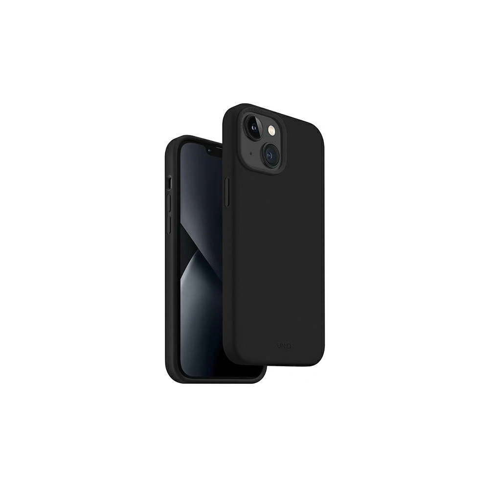 Hurtownia GSM - Etui UNIQ Lino Apple iPhone 14 Plus / 15 Plus negru/midnight black - UNIQ702 - {ean13} - Hurt