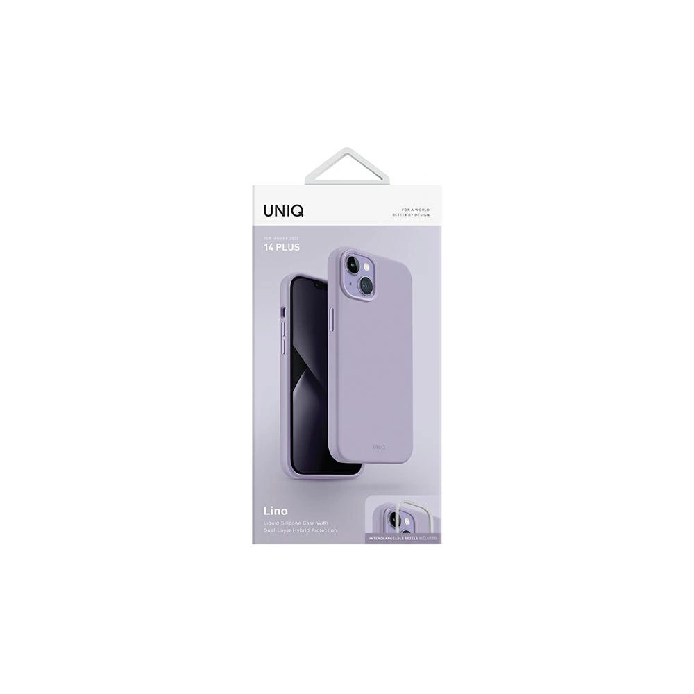 Hurtownia GSM - Etui UNIQ Lino Apple iPhone 14 Plus / 15 Plus lilak/lilac levandulová - UNIQ703 - {ean13} - Hurt
