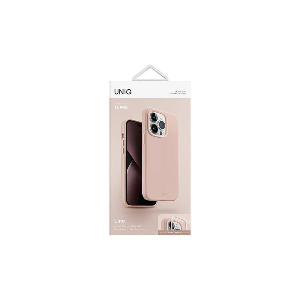 Hurtownia GSM - Etui UNIQ Lino Apple iPhone 14 Pro růžový/pink blush - UNIQ708 - {ean13} - Hurt