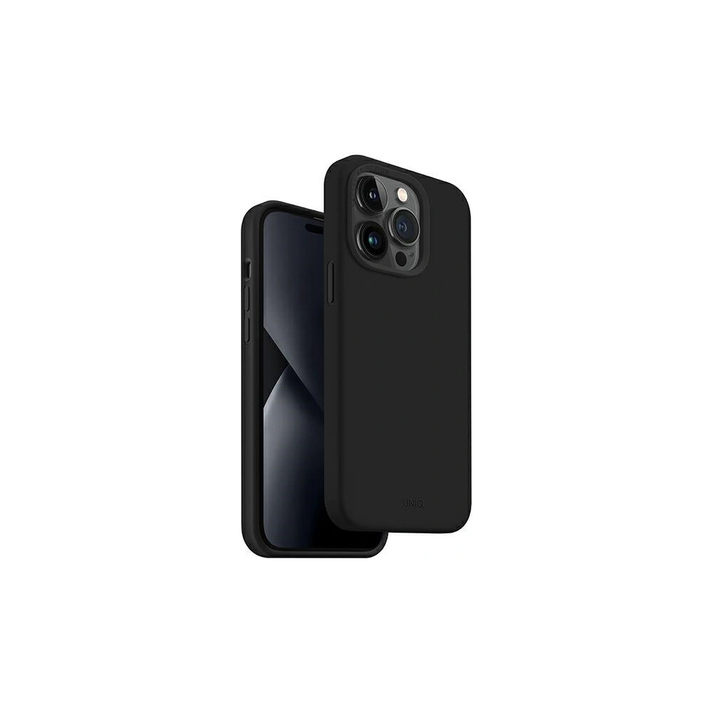 Hurtownia GSM - Etui UNIQ Lino Apple iPhone 14 Pro Max negru/midnight black - UNIQ709 - {ean13} - Hurt