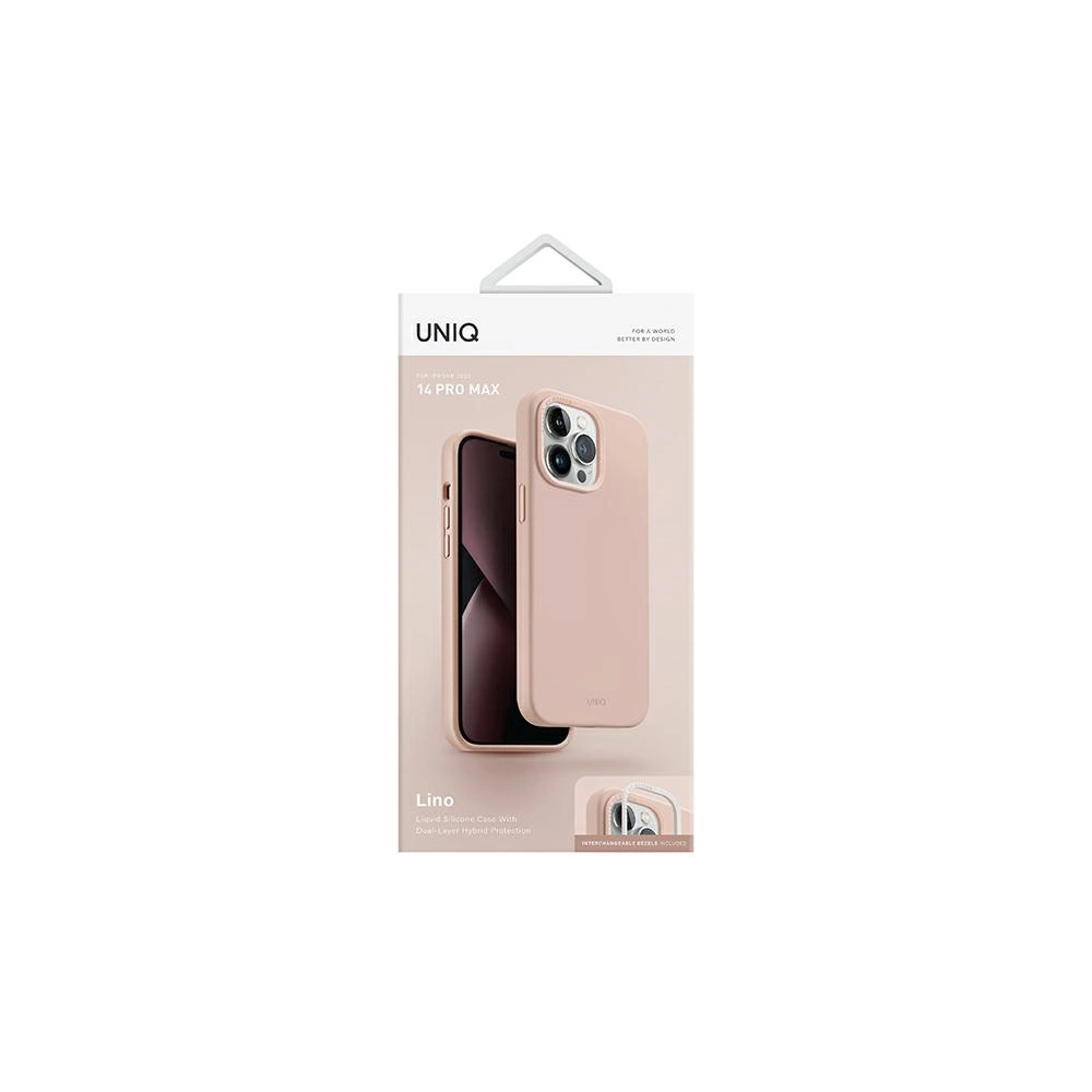 Hurtownia GSM - Etui UNIQ Lino Apple iPhone 14 Pro Max roz/roz pal - UNIQ711 - {ean13} - Hurt