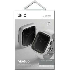 Etui UNIQ Moduo Apple Watch Series  4/5/6/7/8/SE 40/41mm kredowy-szary/ chalk-stone grey