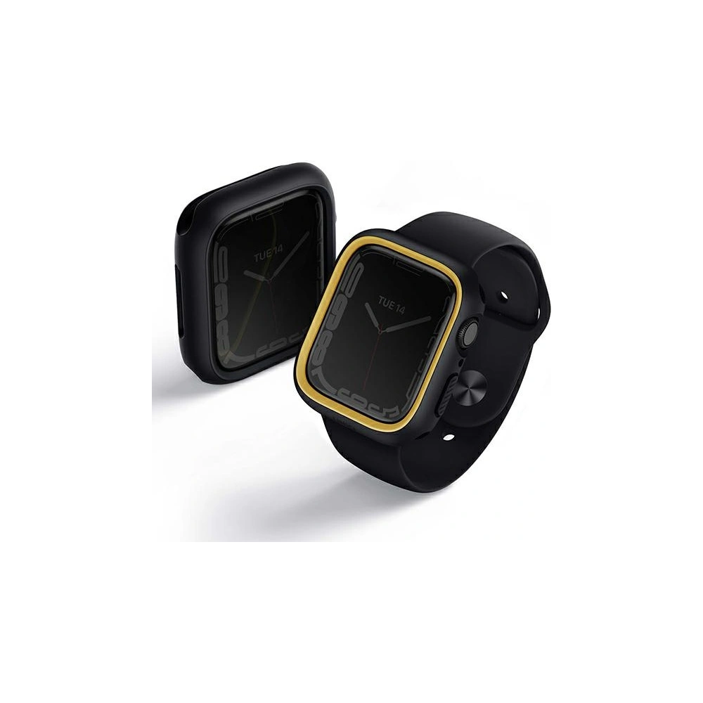 Hurtownia GSM - Case UNIQ Moduo Apple Watch 4/5/6/7/8/9/SE 44/45mm schwarz-senf/midnight-senf - UNIQ715 - {ean13} - Hurt